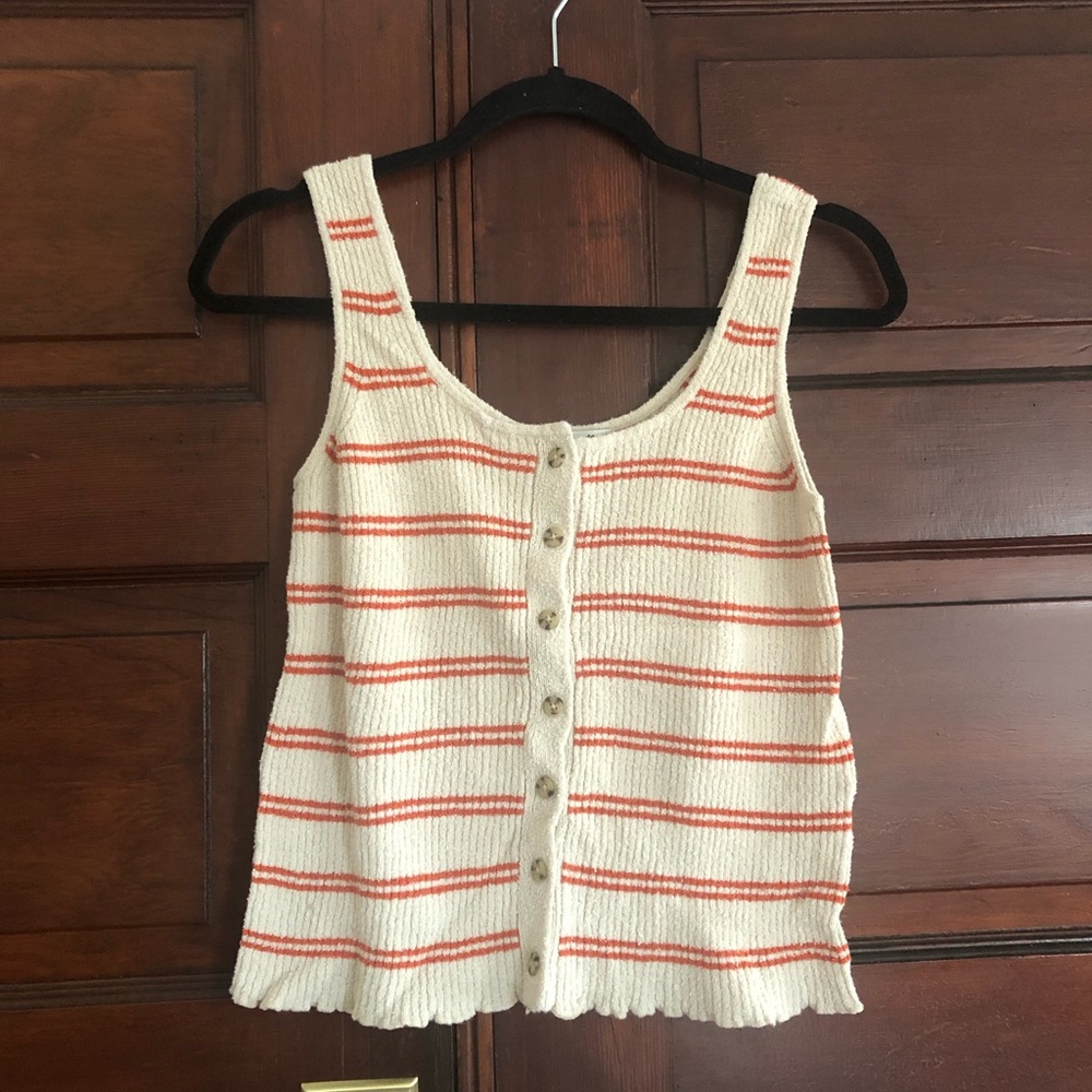 Madewell striped tank top